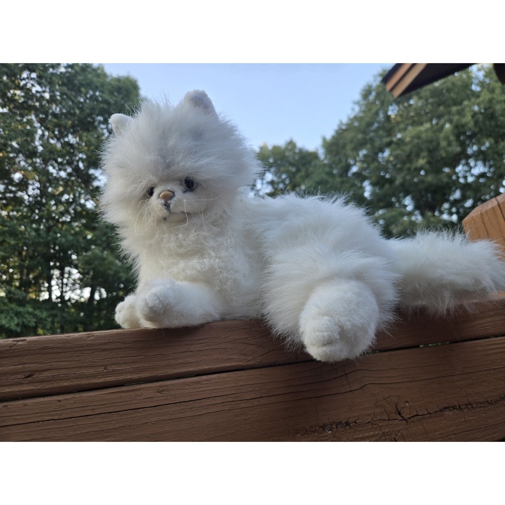 VTG 1991 Takara PURR-FECT White Persian Cat Plush Stuffed Working READ
